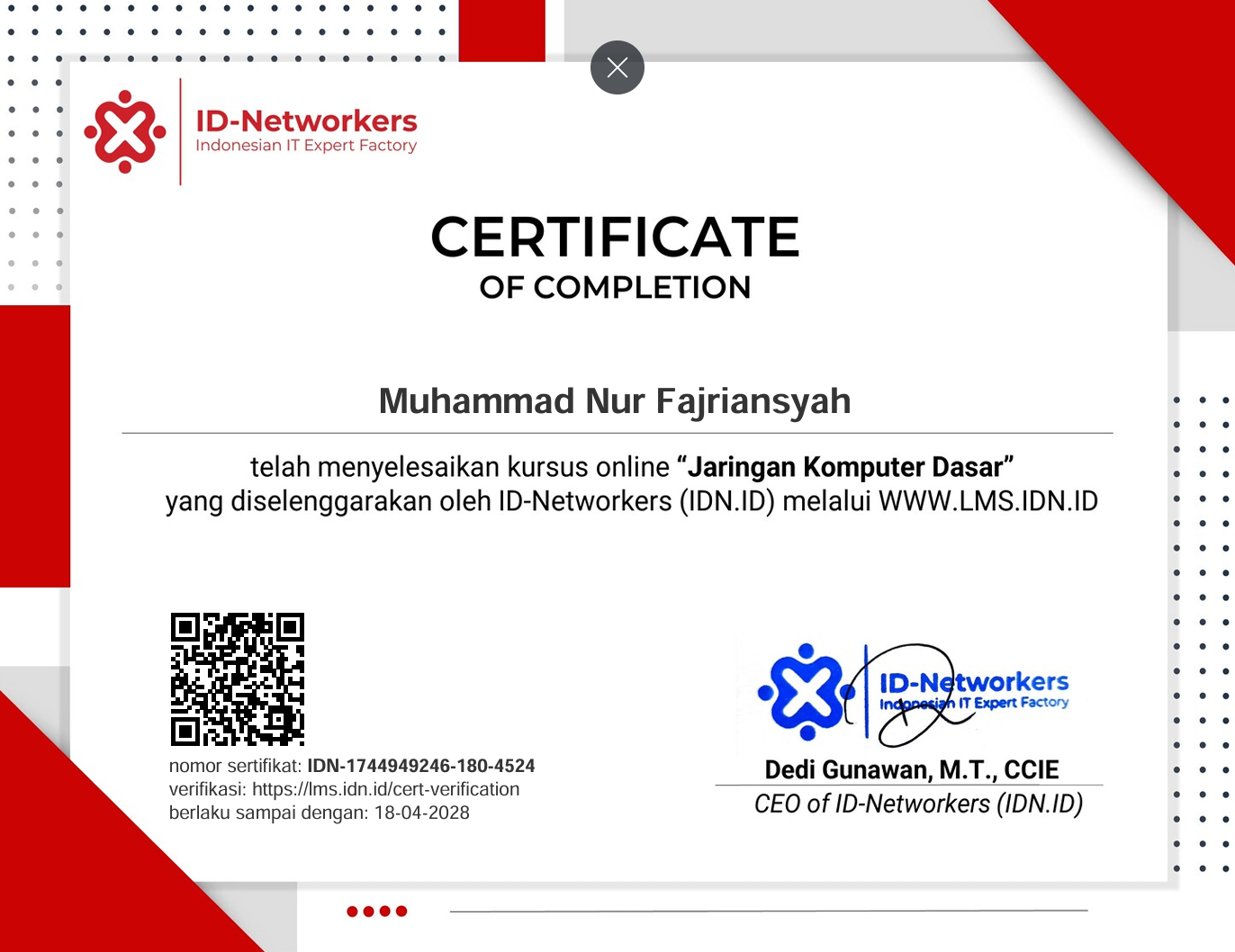 Certificate 3