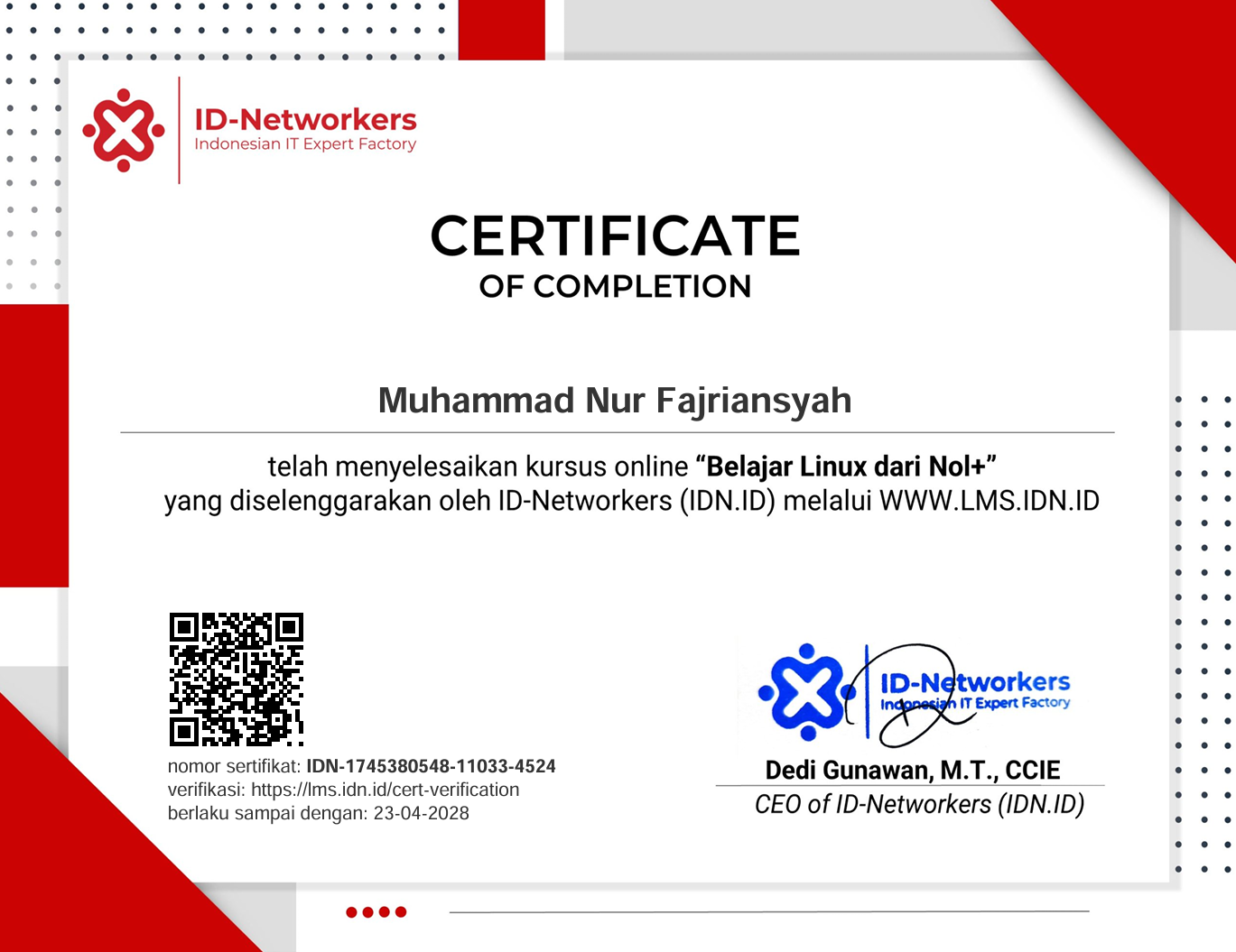 Certificate 5